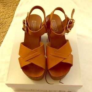 Topshop platform leather sandals